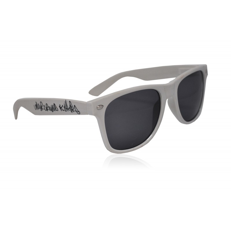 Underground Kulture White Retro Drifter Style Sunglasses Unisex
